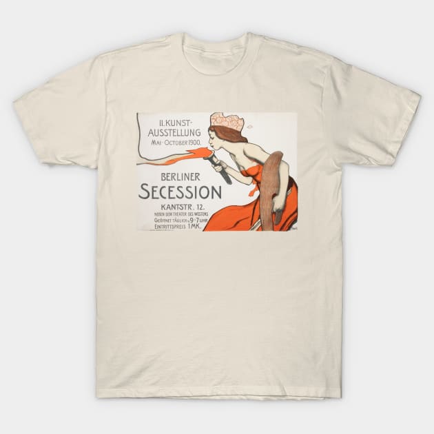 Berliner Secession art show poster T-Shirt by UndiscoveredWonders